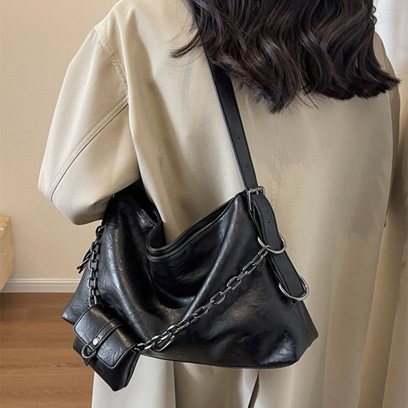 Retro Women's Bags With Small Wallet and Chain