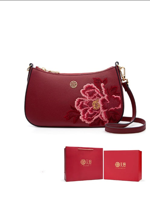 Retro Mid-autumn Festival Messenger Bag for Women