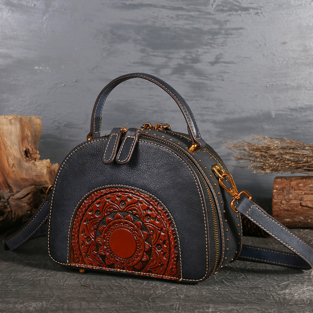 Retro Vintage Leather Handbag