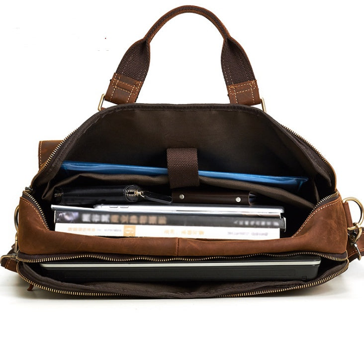 Retro Cowhide Business Bag