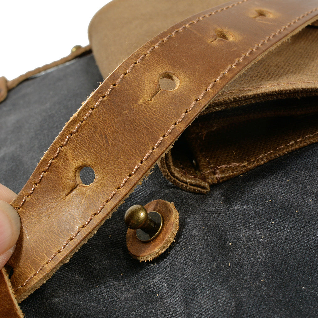Retro Contrast Color Waterproof Rucksack