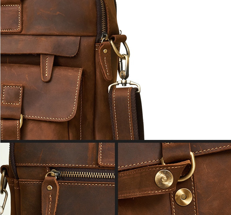 Retro Cowhide Business Bag