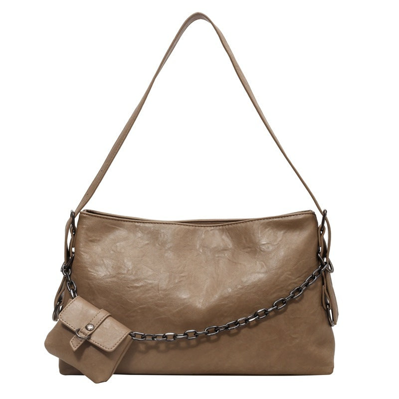 Retro Women's Bags With Small Wallet and Chain