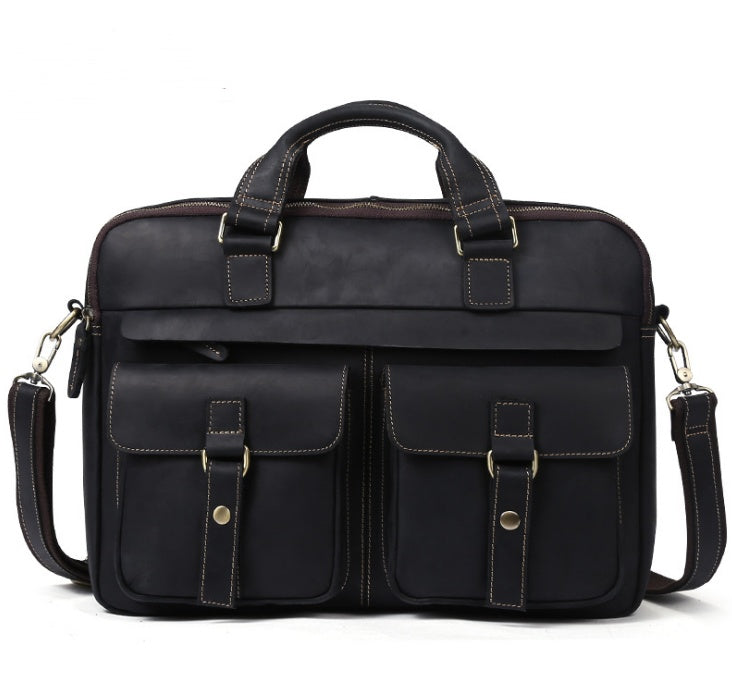 Retro Cowhide Business Bag