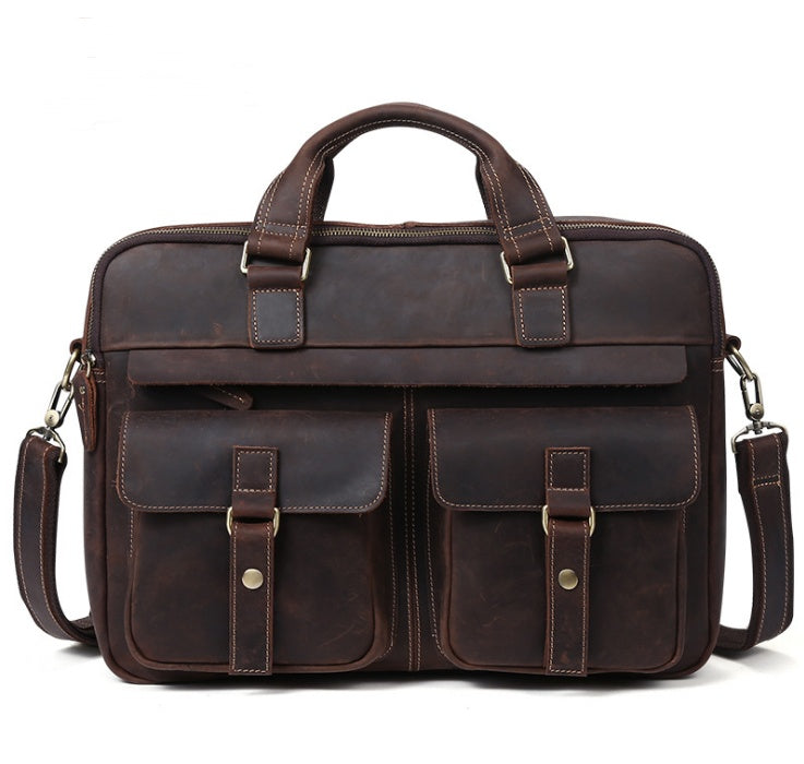 Retro Cowhide Business Bag