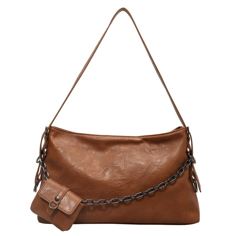 Retro Women's Bags With Small Wallet and Chain