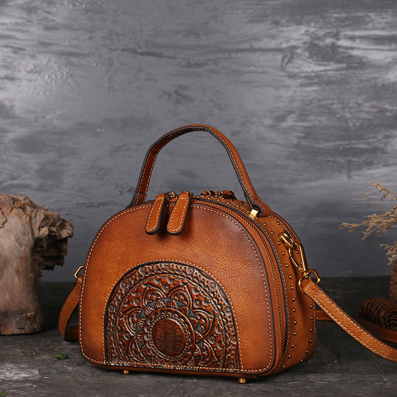 Retro Vintage Leather Handbag