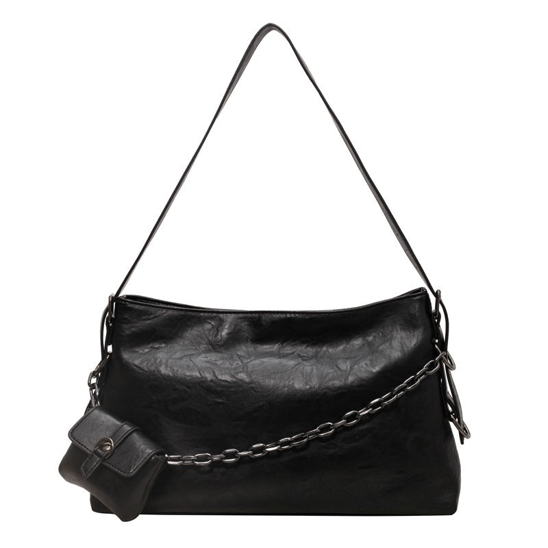 Retro Women's Bags With Small Wallet and Chain