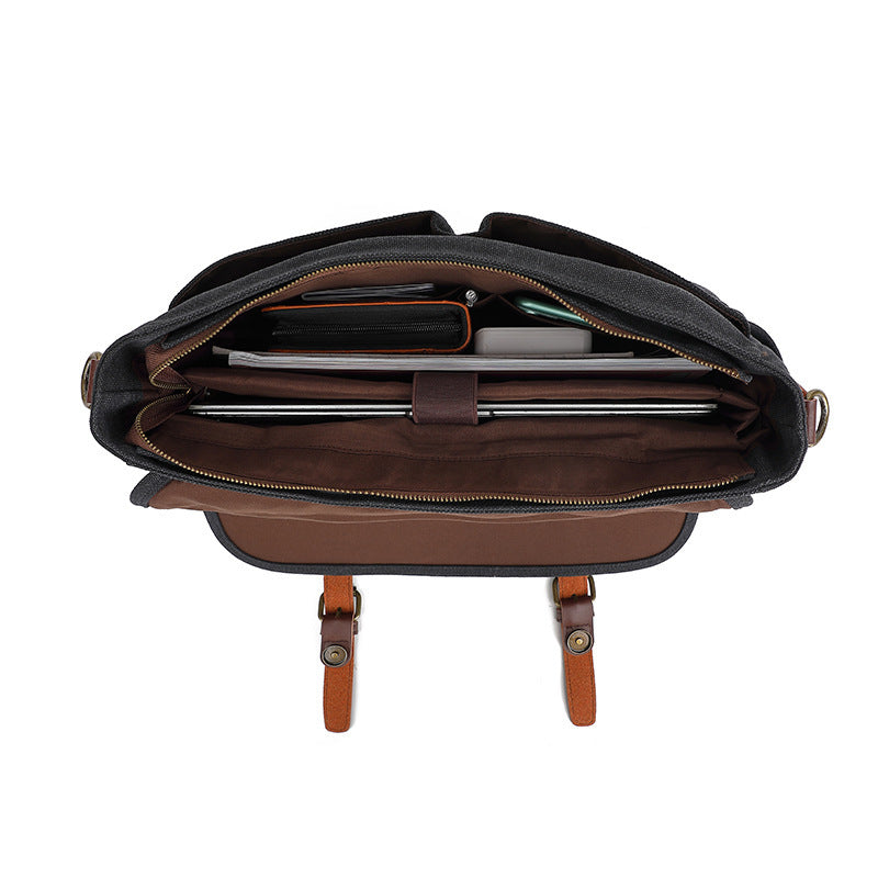 Retro Canvas Men's One Shoulder Satchel