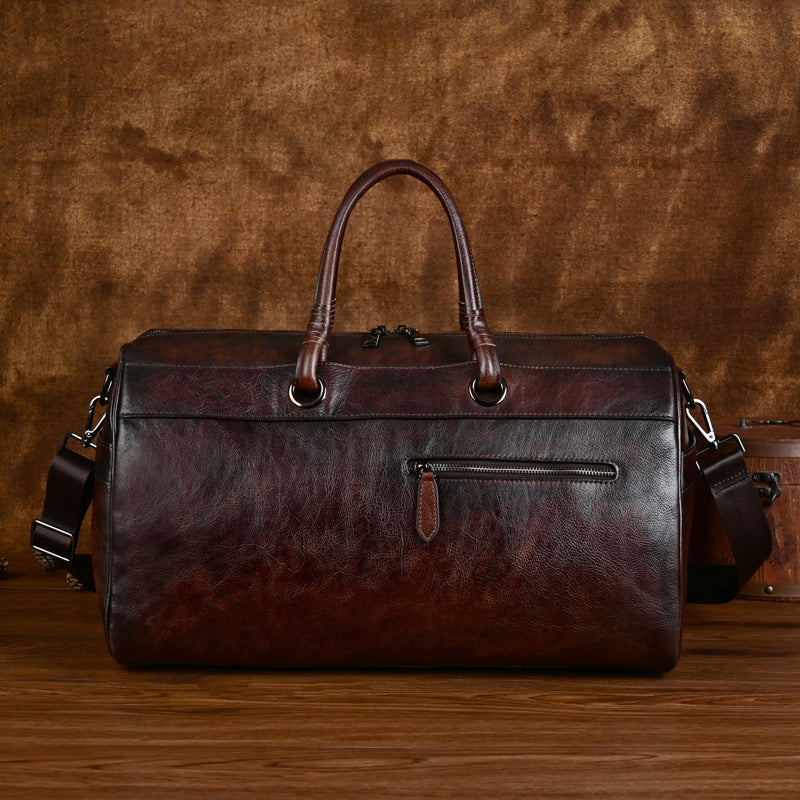 Retro Top Layer Handmade  Leather Bag