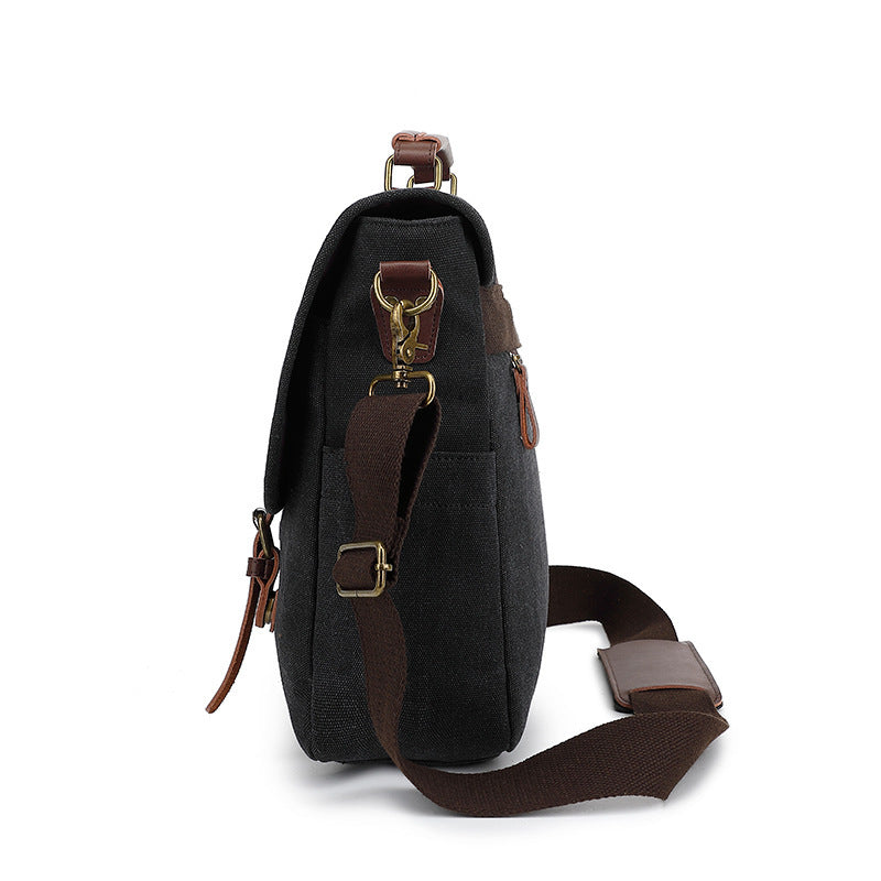 Retro Canvas Men's One Shoulder Satchel
