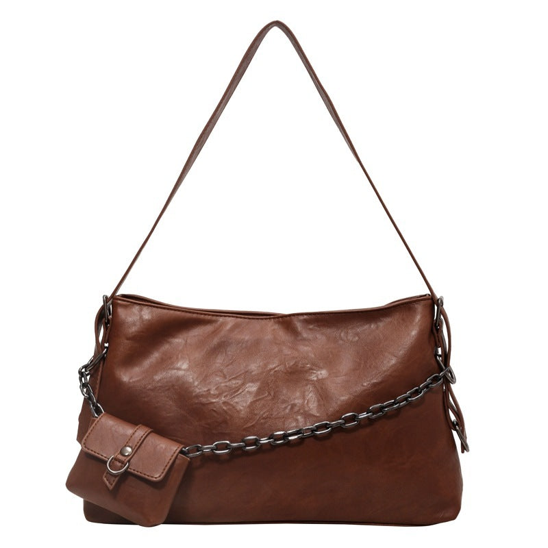 Retro Women's Bags With Small Wallet and Chain